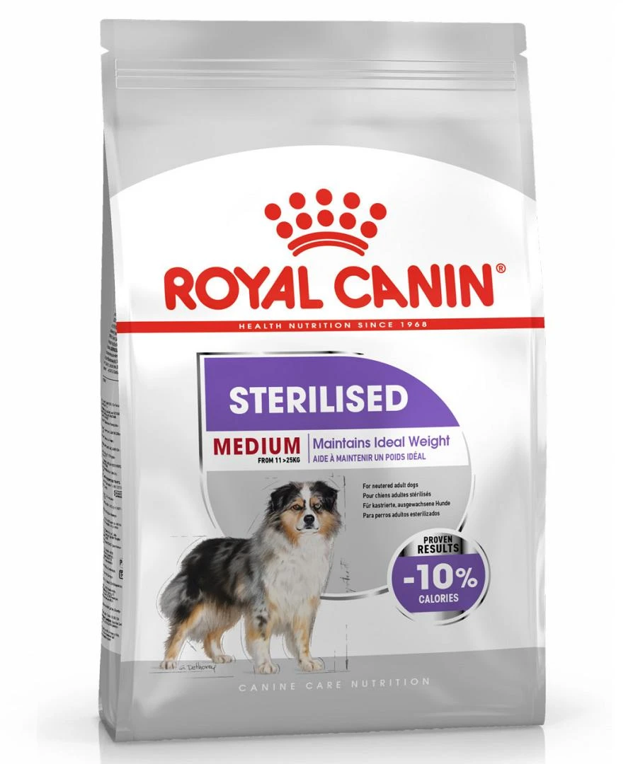 Royal Canin hondenvoer Sterilised Medium 12 kg Royal Canin Hondenvoer Sterilised Medium 12 Kg -Dierbenodigdheden Serie Winkel 3182550893879