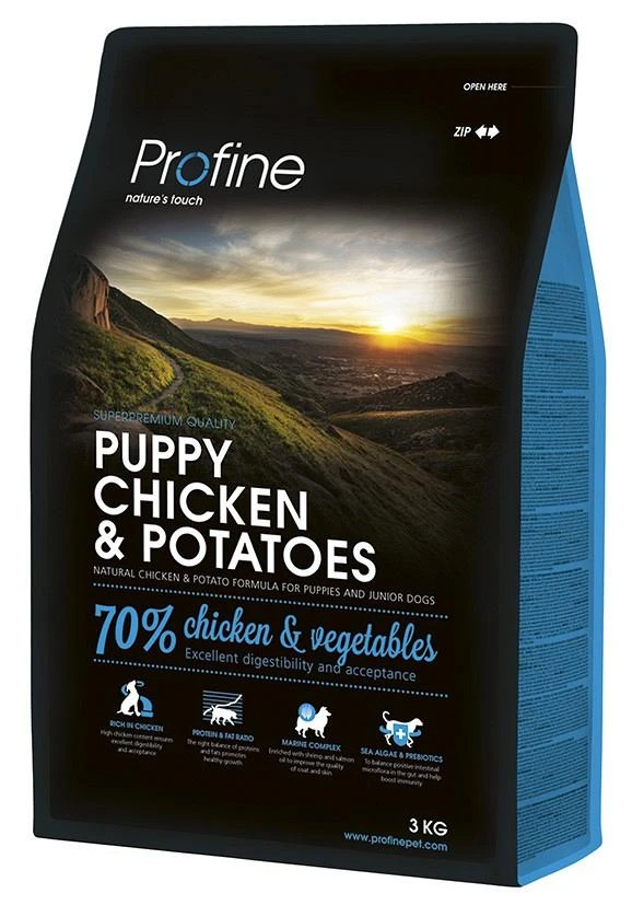 Profine hondenvoer Puppy Chicken & Potatoes 3 kg Profine Hondenvoer Puppy Chicken & Potatoes 3 Kg -Dierbenodigdheden Serie Winkel 410301 Profine Dog puppy chicken potatoes 3kg