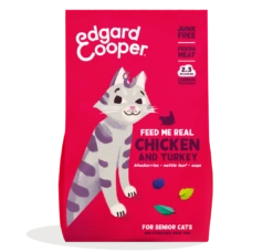 Edgard & Cooper Kattenvoer Senior Kip En Kalkoen 2 Kg