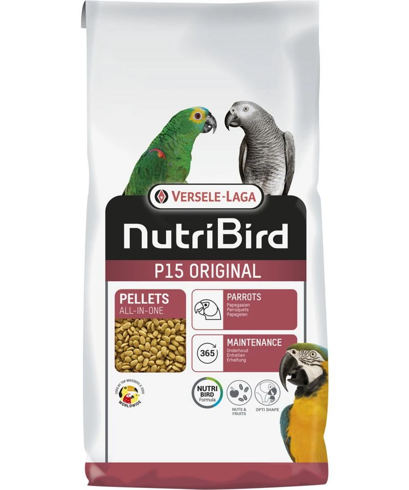 Versele-Laga NutriBird P15 Original 10 kg Versele-Laga NutriBird P15 Original 10 Kg -Dierbenodigdheden Serie Winkel 5410340221273