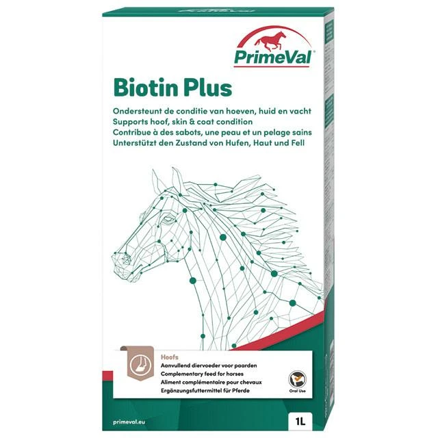 PrimeVal Biotin Plus Liquid 1 ltr PrimeVal Biotin Plus Liquid 1 Ltr -Dierbenodigdheden Serie Winkel 8711231198252 Biotin Plus