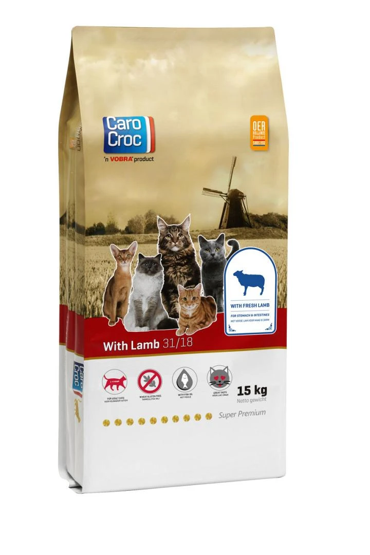 CaroCroc kattenvoer with Lamb 15 kg CaroCroc Kattenvoer With Lamb 15 Kg -Dierbenodigdheden Serie Winkel CaroCroc With Lamb 15kg