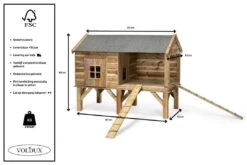Voldux Kippen- Of Konijnenhok Dennis 5 Voldux Kippen- Of Konijnenhok Dennis -Dierbenodigdheden Serie Winkel Kippenhok Dennis 8720094050584 5