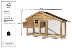 Voldux Kippen- Of Konijnenhok Romy Links -Dierbenodigdheden Serie Winkel Kippenhok Romy links 8720094050294 5
