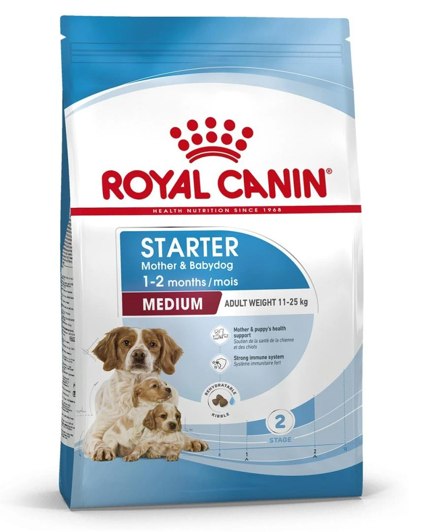 Royal Canin hondenvoer Starter Mother & Babydog Medium 15 kg Royal Canin Hondenvoer Starter Mother & Babydog Medium 15 Kg -Dierbenodigdheden Serie Winkel MEDIUM START PACKSHOT PROFIL B1 SOL21