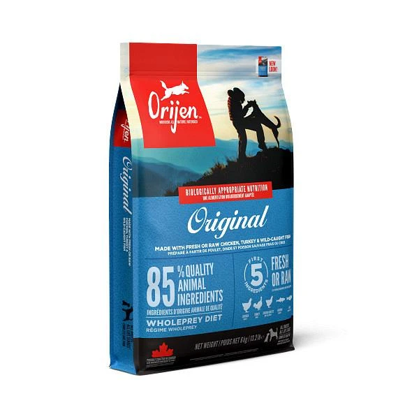 Orijen hondenvoer Original 2 kg Orijen Hondenvoer Original 2 Kg -Dierbenodigdheden Serie Winkel NSCANADAEMEAAPACORIJENOriginalDogFrontRight6kg