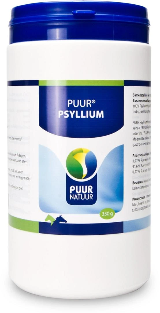 PUUR Psyllium 350 gr PUUR Psyllium 350 Gr -Dierbenodigdheden Serie Winkel PUUR Psyllium 350 g