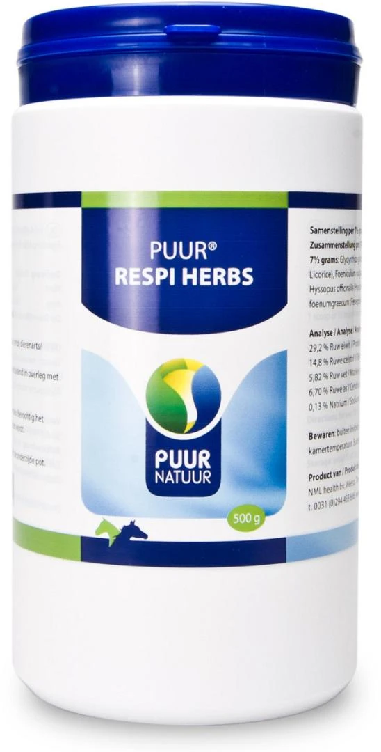 PUUR Respi Herbs 500 gr PUUR Respi Herbs 500 Gr -Dierbenodigdheden Serie Winkel PUUR Respi Herbs 500 g