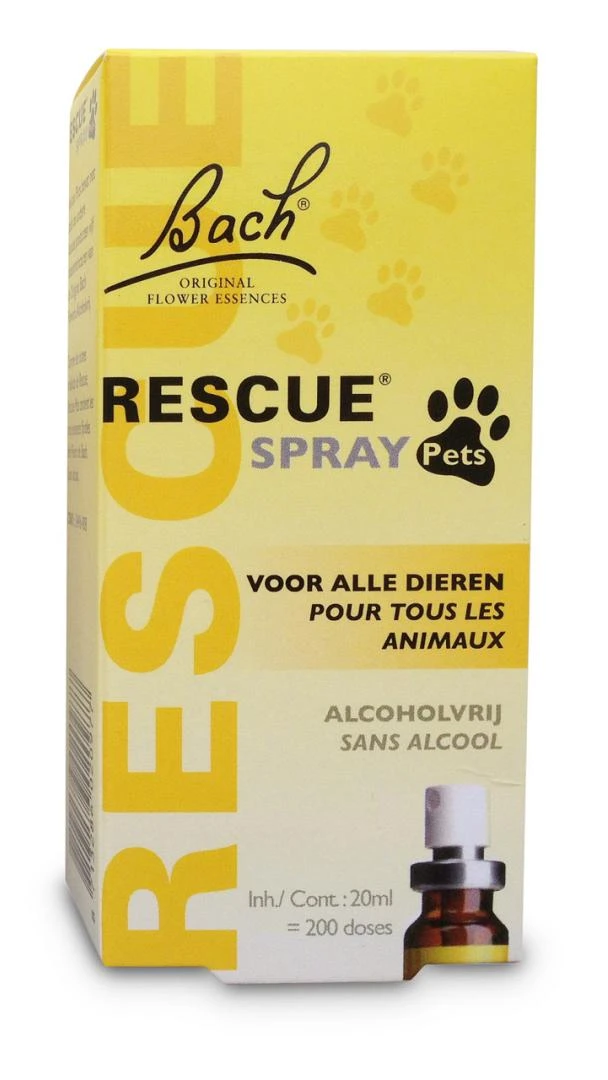 Rescue PetsSpray 20 ml Bach Rescue PetsSpray 20 Ml -Dierbenodigdheden Serie Winkel Rescue Pets Spray 20ml 3218 def