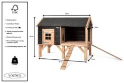 Voldux Kippen- Of Konijnenhok David -Dierbenodigdheden Serie Winkel Voldux Kippenhok David 8720569162101 7