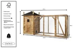 Voldux Kippen- Of Konijnenhok Hooiberg Eline XL -Dierbenodigdheden Serie Winkel Voldux Kippenhok Hooiberg Eline XL 8720569162200 4