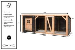 Voldux Kippen- Of Konijnenhok Milan XL -Dierbenodigdheden Serie Winkel Voldux Kippenren Milan XL 8720569162347 5