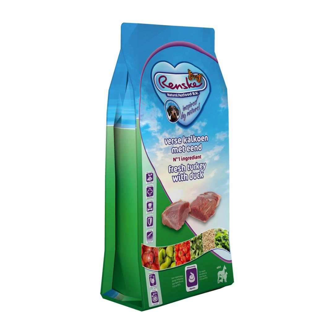 Renske hondenvoer Super Premium kalkoen & eend 12 kg Renske Hondenvoer Super Premium Kalkoen & Eend 12 Kg -Dierbenodigdheden Serie Winkel renske premium brokken kalkoen eend